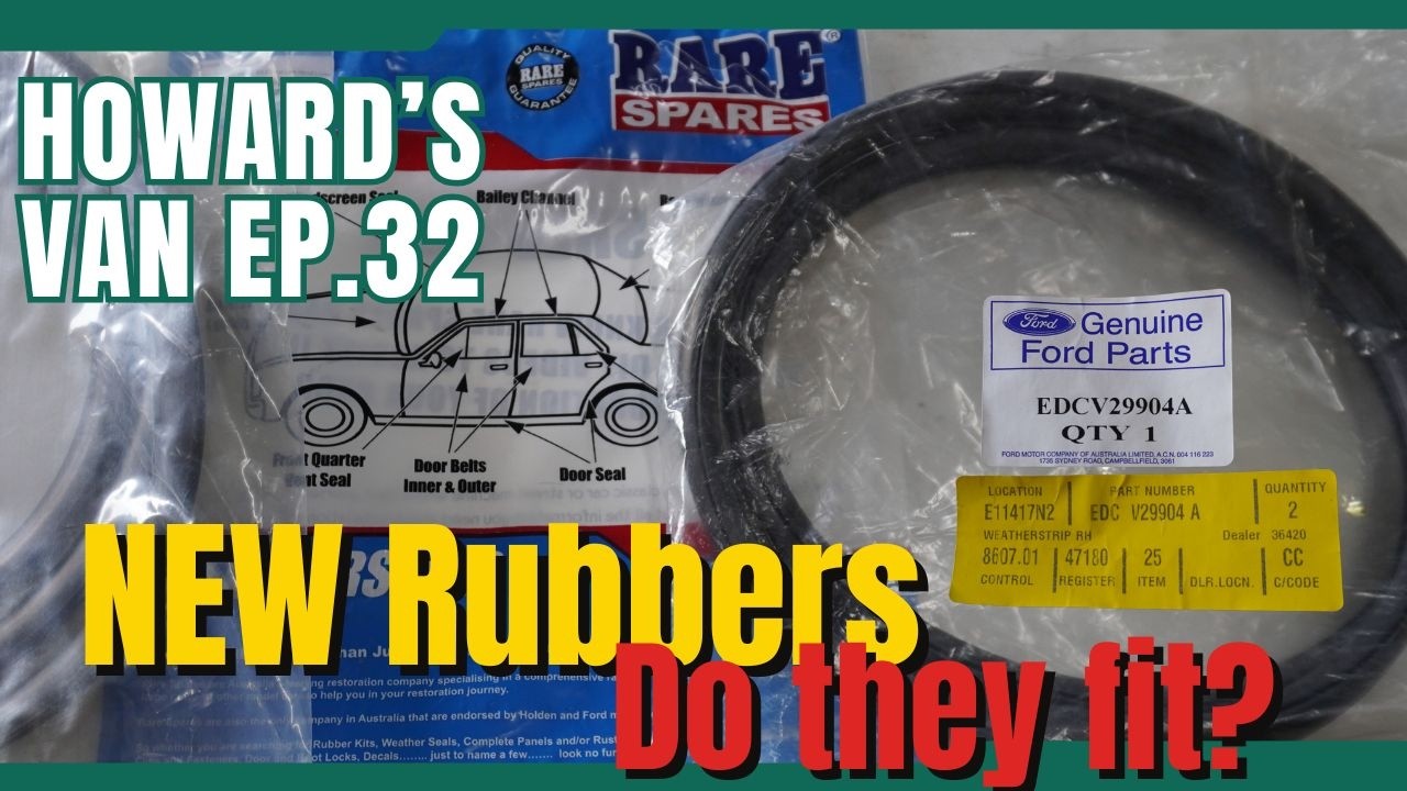 Making Rubbers Fit, Genuine compared to Rare Spares, XC Falcon Panel Van Restoration | Magnum Force