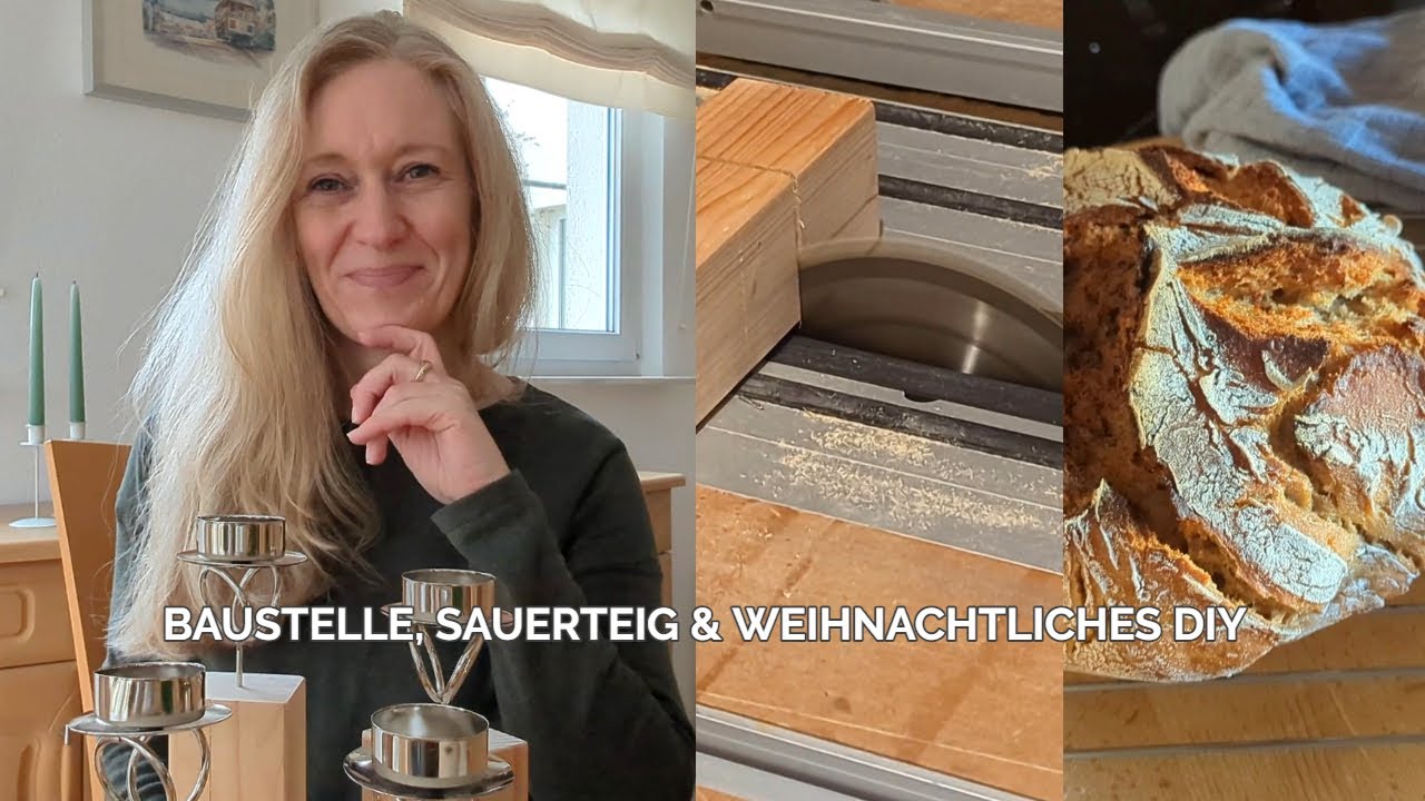 🎄 SCHNELLES WEIHNACHTS DIY & SAUERTEIG BACKEN 🥖 | Vlog