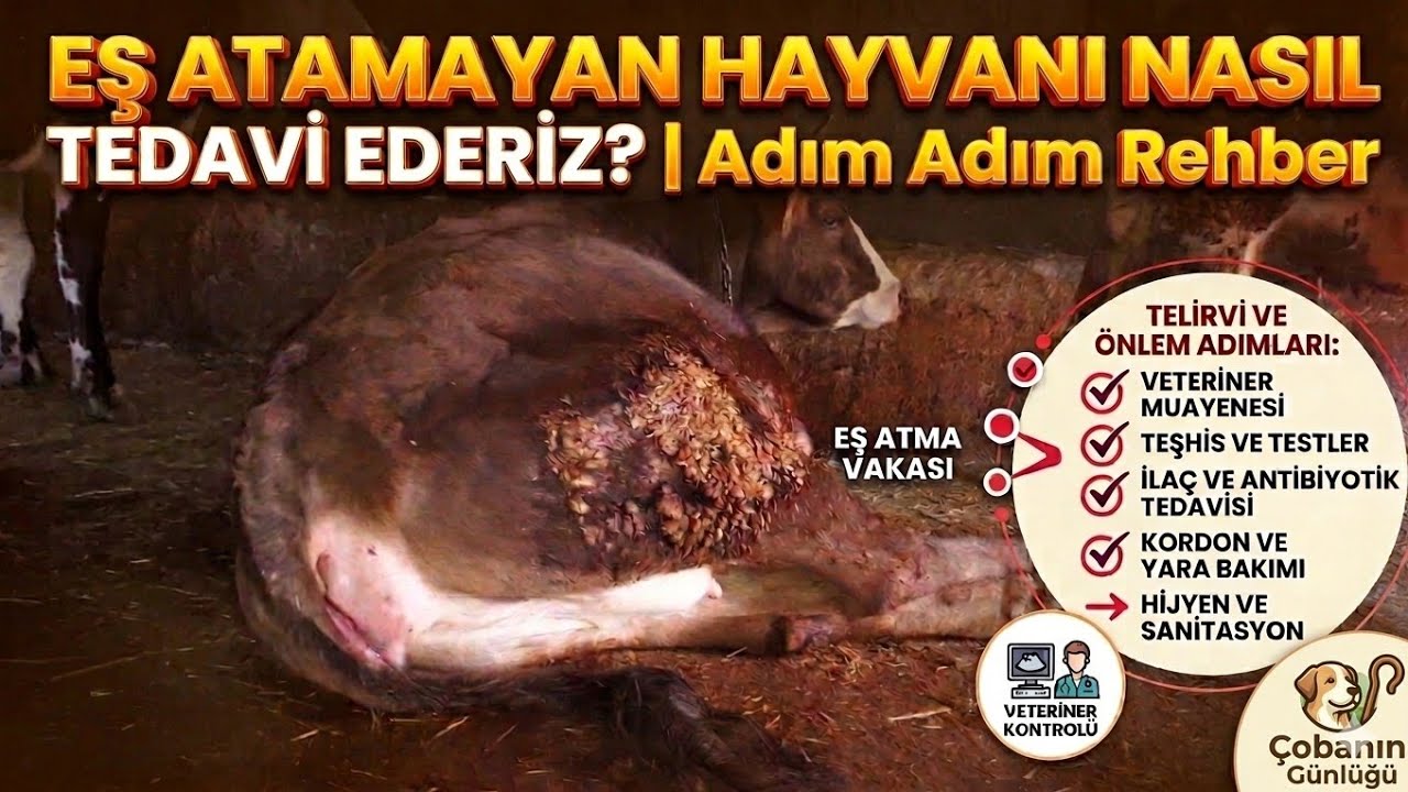  İneklerde Eş Atamama (Retansiyo Sekundinarum) Nedir?​​#hayvancılık#eşatamama#cow#