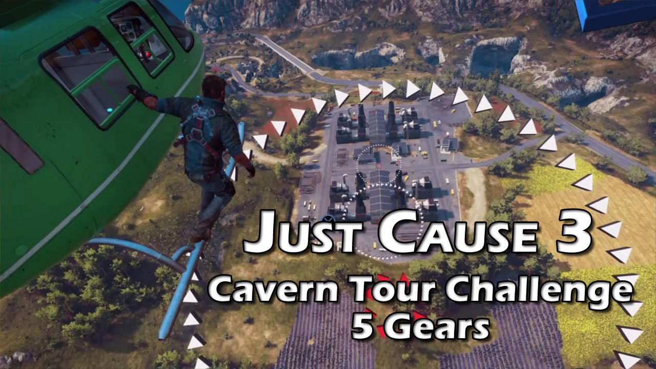 Just Cause 3 - Cavern Tour Challenge - 5 Gears
