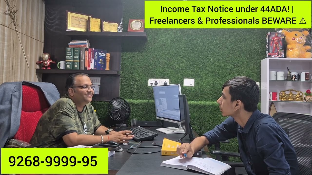 Income Tax Notice under 44ADA | Freelancers & Professionals BEWARE ⚠️ | Reasons and Solution
