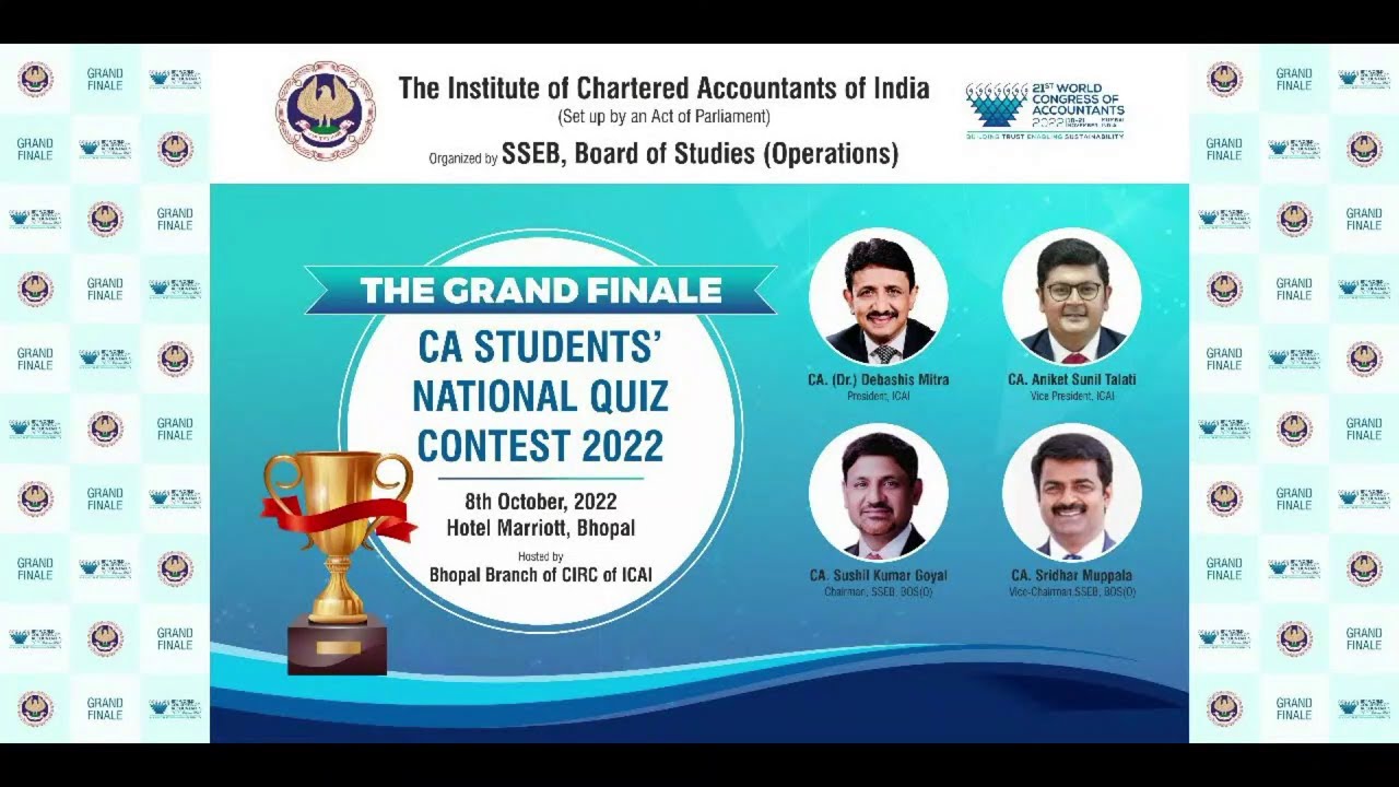 The Grand Finale National Level CA Students' Quiz Contest