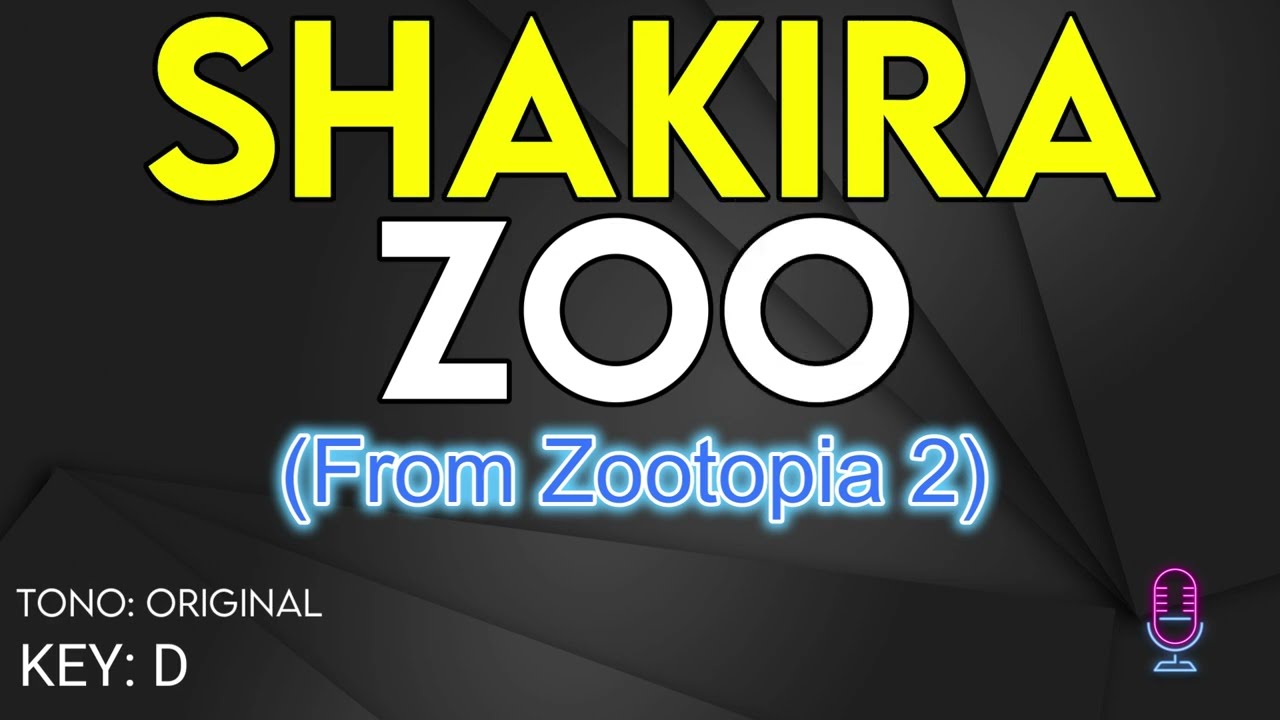 Shakira - Zoo (From Zootopia 2) - Karaoke Instrumental