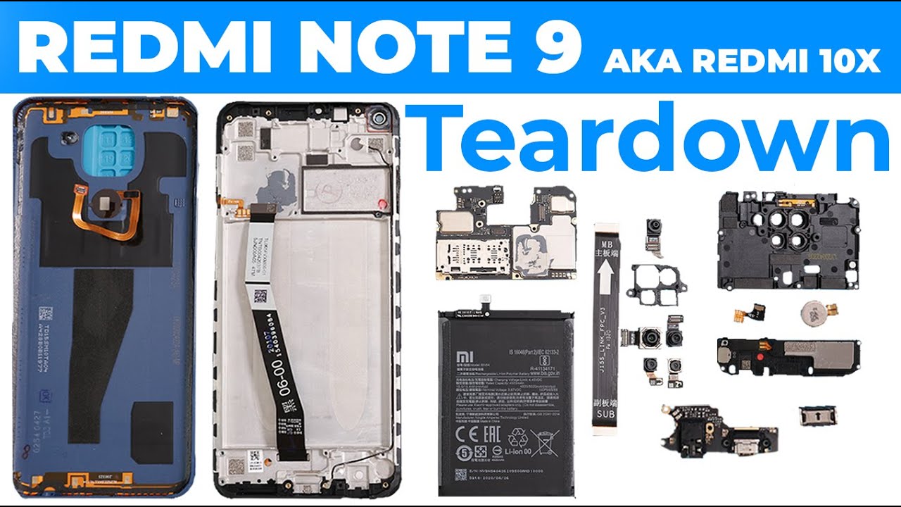 Xiaomi Redmi Note 9 Teardown | Redmi 10X
