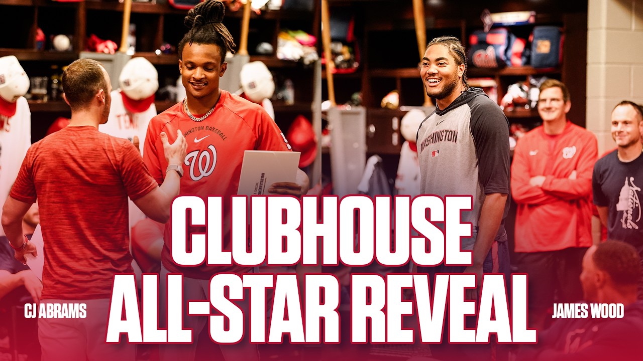 CJ Abrams + James Wood All-Star Clubhouse Reveal BTS | Washington Nationals