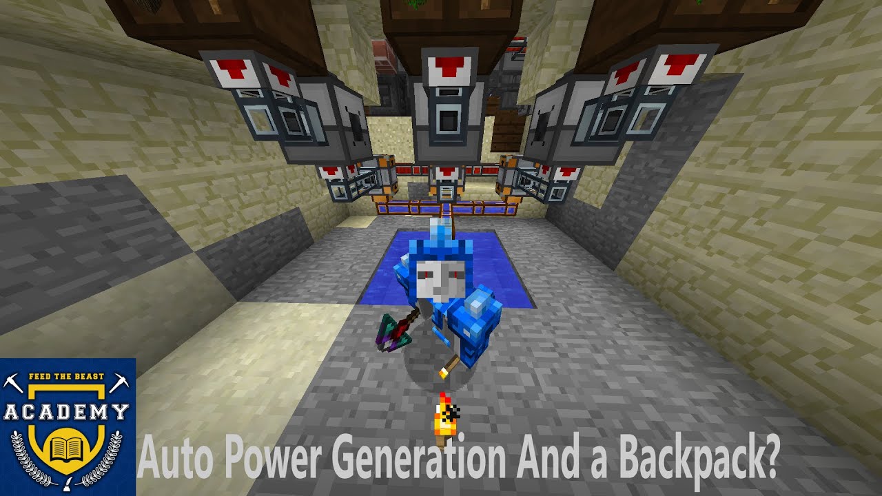FTB Academy - Auto Power Generation and a Backpack? (Episode 5)