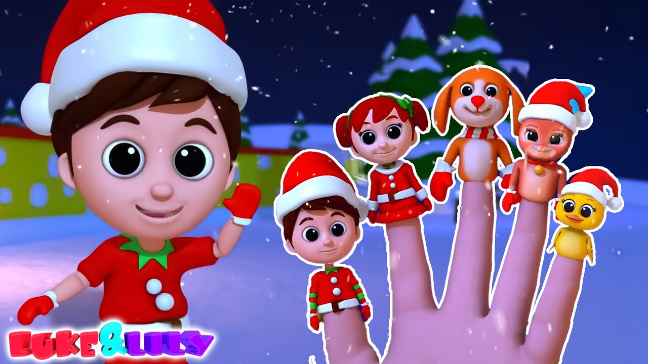 Famiglia Di Dita Di Natale Video Animato per Bambini Dell'Asilo e Altre Canzoni - Luke And Lily