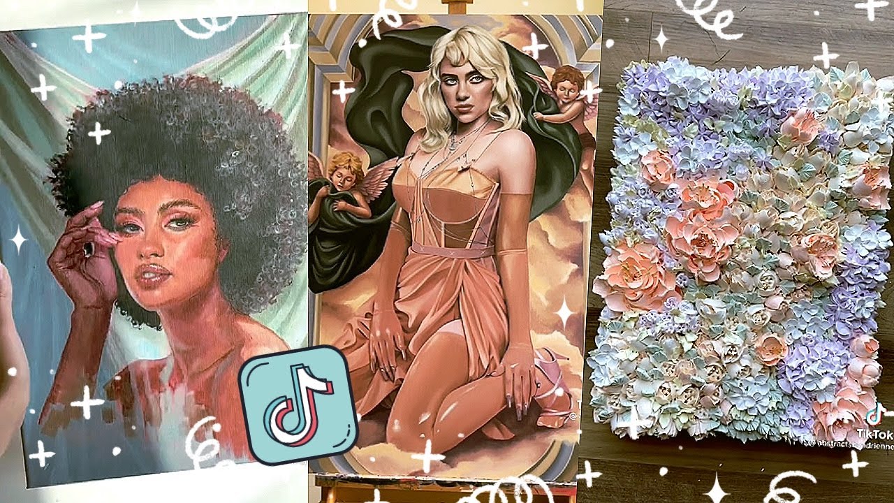 SATISFYING ACRYLIC PAINTING TIKTOK COMPILATION 👩‍🎨