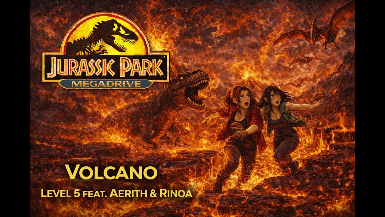 VOLCANO INFERNO | Jurassic Park Megadrive Lava Gauntlet