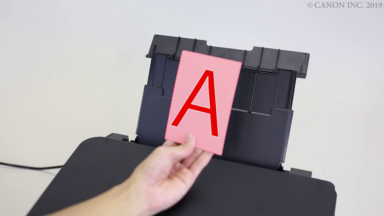 Загрузка бумаги: задний лоток (G6000 series)