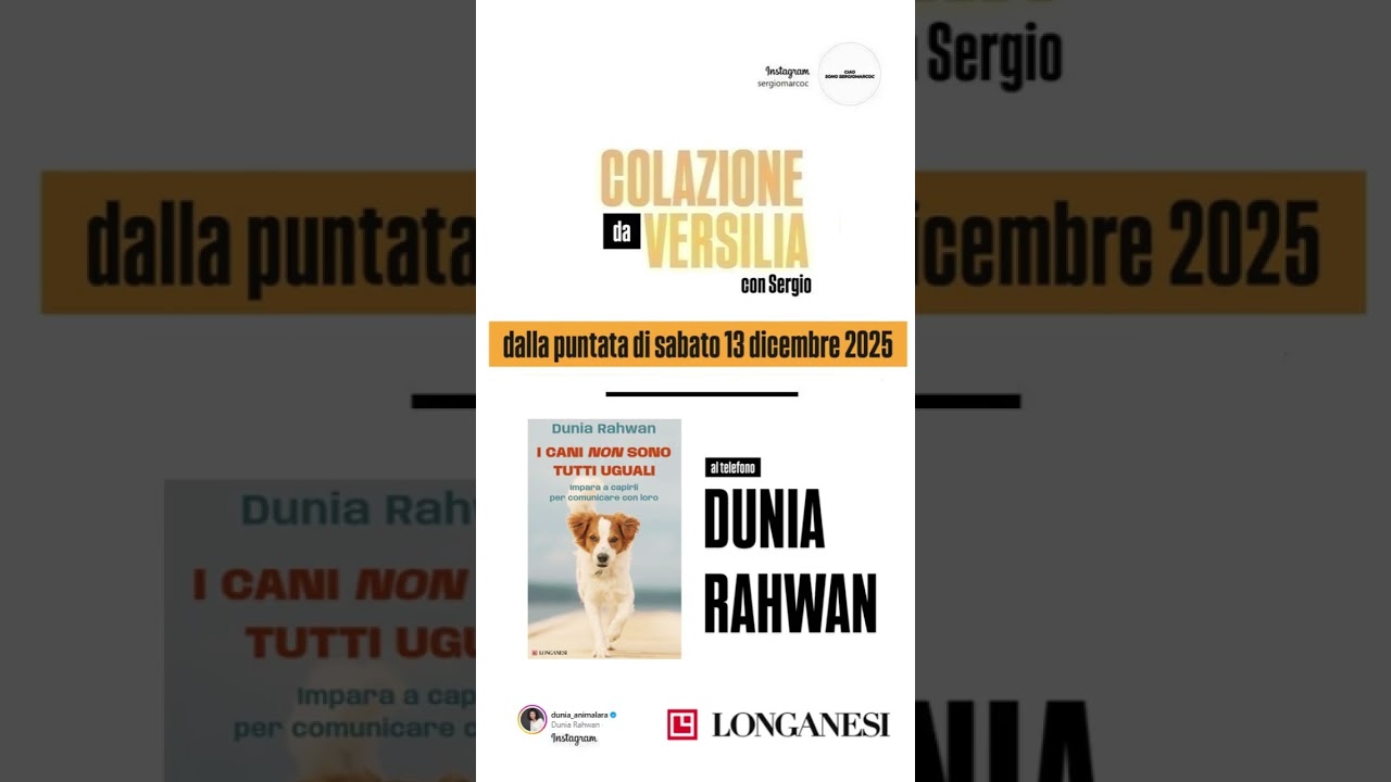 COLAZIONE DA VERSILIA - OSPITE: DUNIA RAHWAN