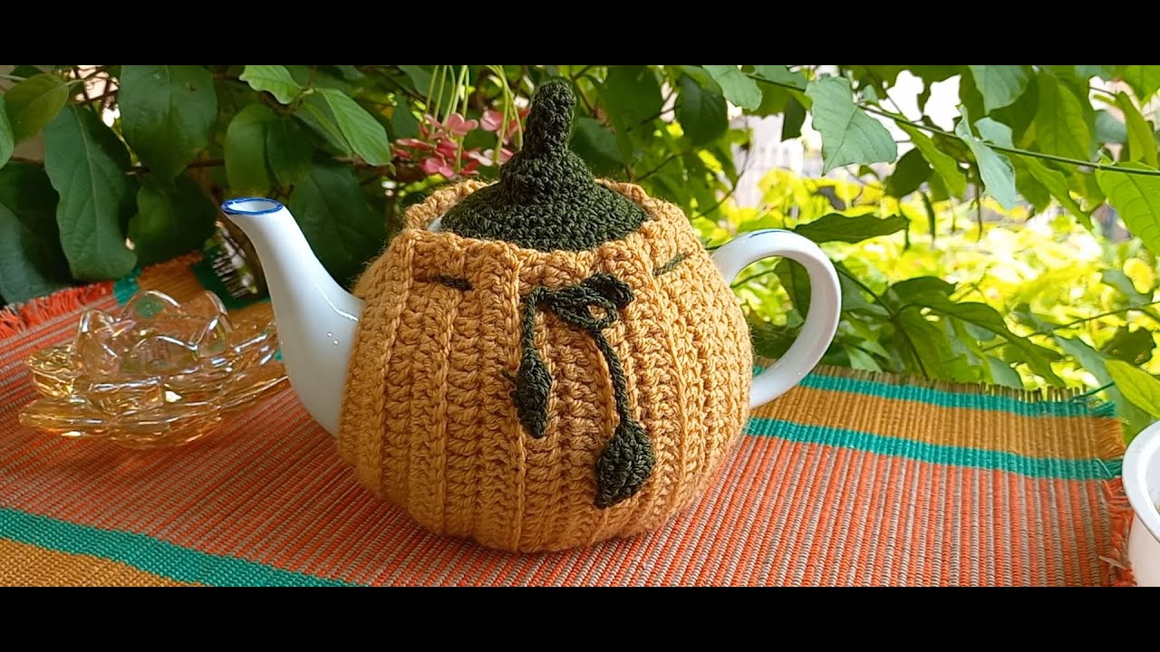 Latest diy crochet kettle pots cover/Crochet pumpkin tea cosy/crochet pumpkin pattern for beginners.