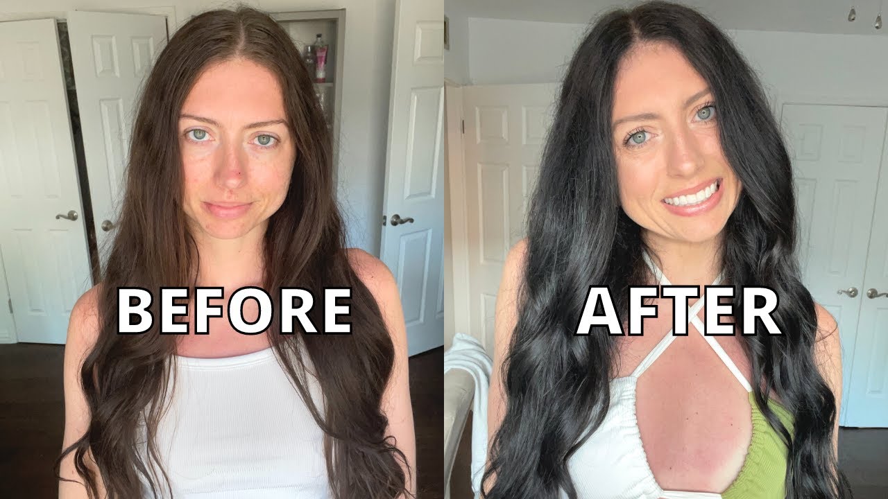 DYING MY HAIR BLACK?! | DYING YOUR HAIR AT HOME WITH BOX DYE!