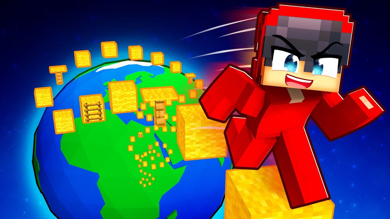 Преодоление 1 346 967 блоков в Minecraft!