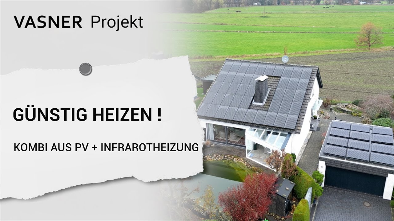 Günstig heizen! Kombination PV + Infrarotheizung. Der Langzeittest über 14 Jahre im Einfamilienhaus.