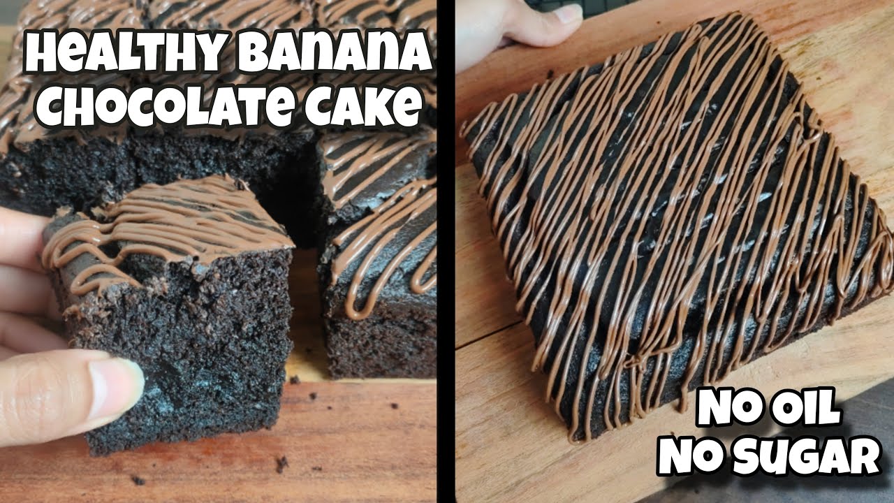 Kids Special Healthy Banana Chocolate cake | No Oil No Sugar | Cake in Blender Jar |
