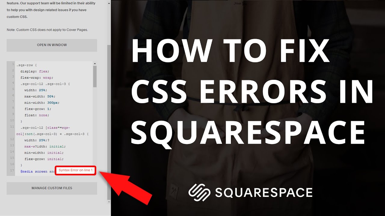 Troubleshooting CSS Errors in Squarespace