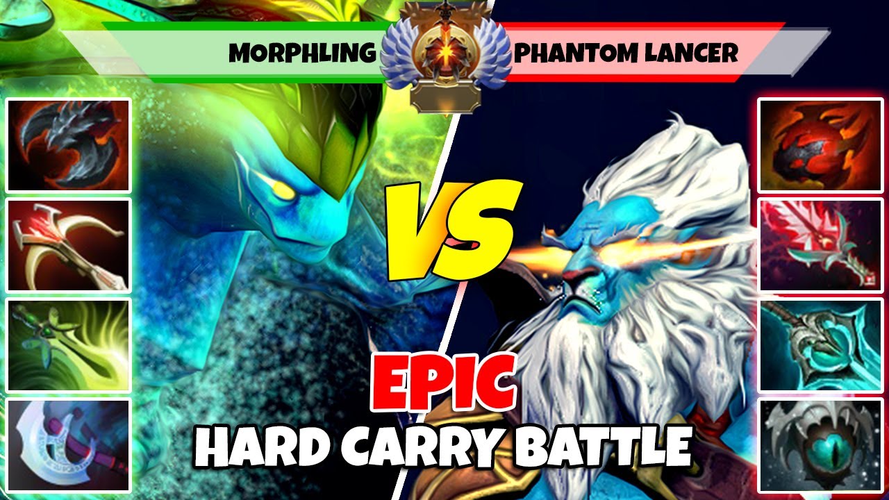 MORPHLING (Carry) vs PHANTOM LANCER (Carry) - Epic Battle Of Immortal Rank Dota 2 Players - Z Dota 2