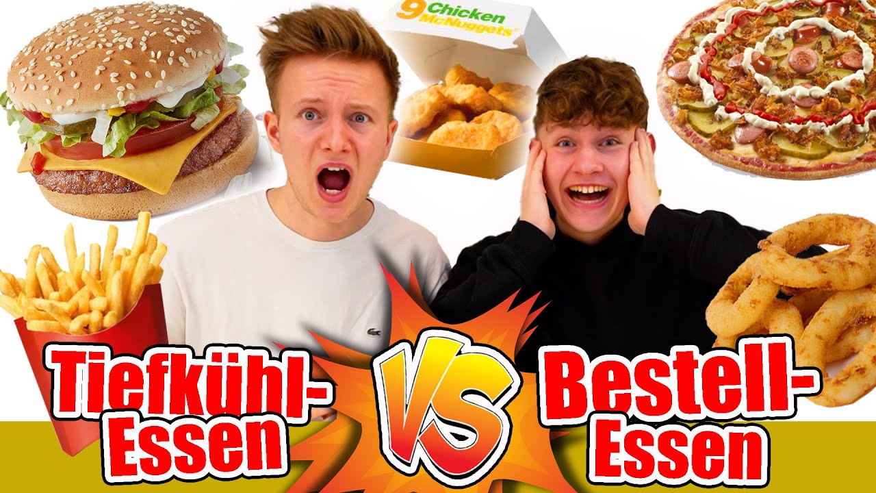 Tiefk&uuml;hl-ESSEN VS Bestell-ESSEN 🍟🍔🍕 TipTapTube