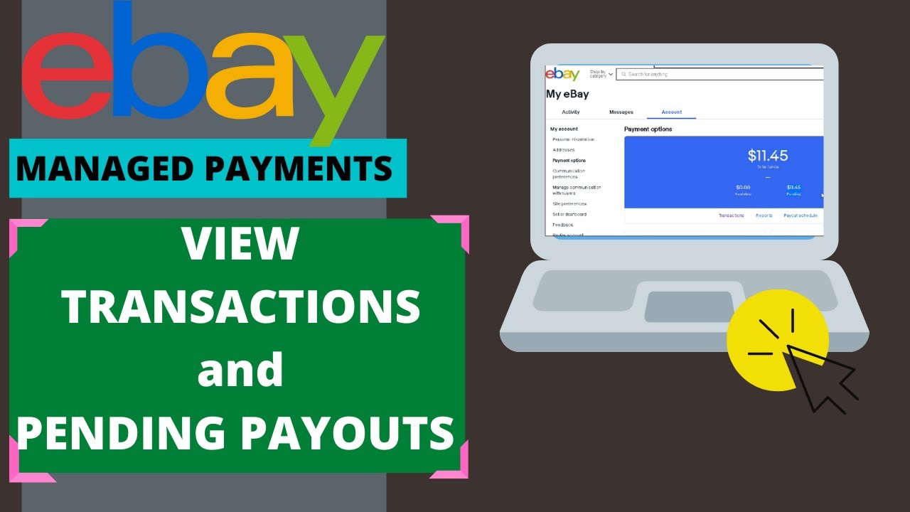 How To View Transactions, Fees, and Pending Payouts | eBay Managed Payments Video #2