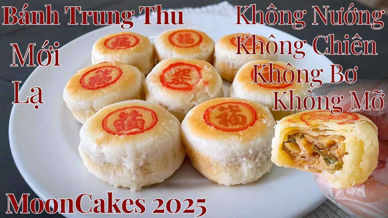 No Oven, No Deep Frying — Irresistibly Crispy Mooncakes Without Butter or Fat! Simple recipe