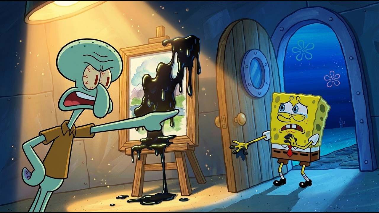 SpongeBob Animation: Squidward’s Biggest Mistake — A Heartbreaking Ending 💔 | Fanmade