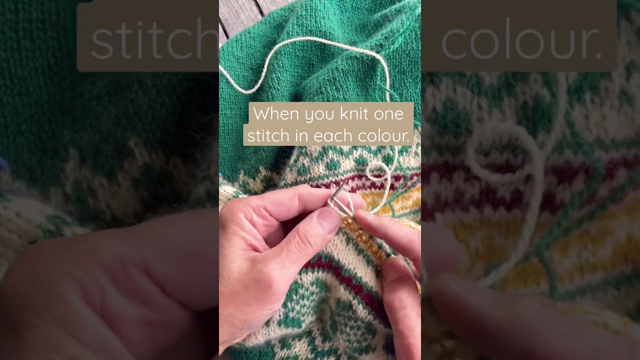 How to keep a nice tension when knitting colorwork - ARNE & CARLOS