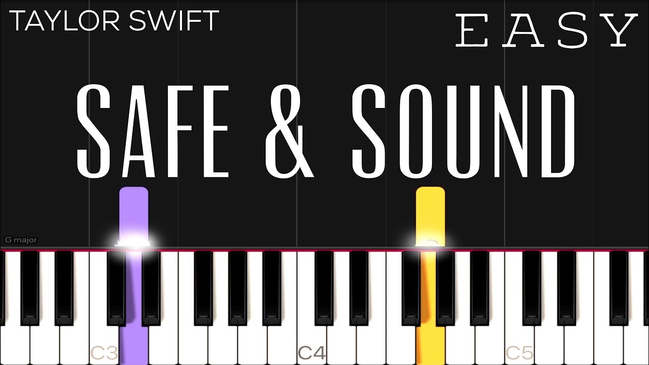 Taylor Swift - Safe & Sound ft. The Civil Wars | EASY Piano Tutorial