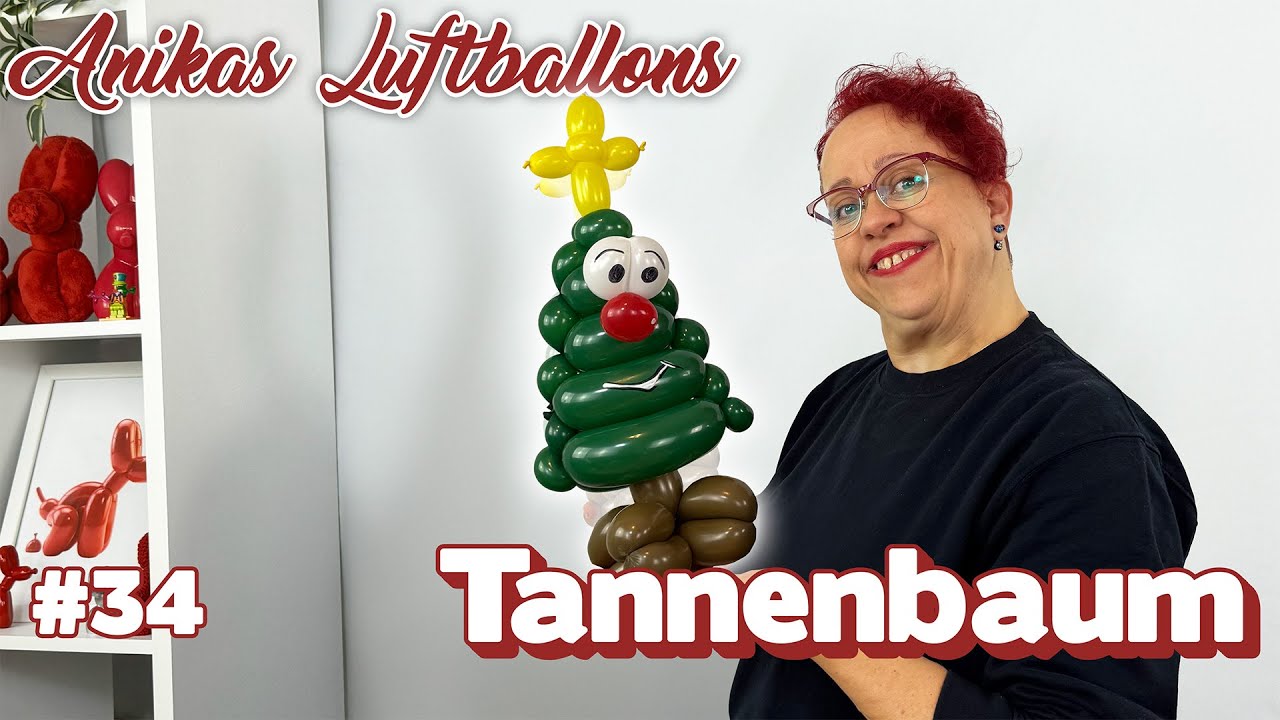 Luftballon-Tannenbaum modellieren | Tutorial  – Weihnachtlich & einfach Schritt für Schritt 🎄⭐🎈