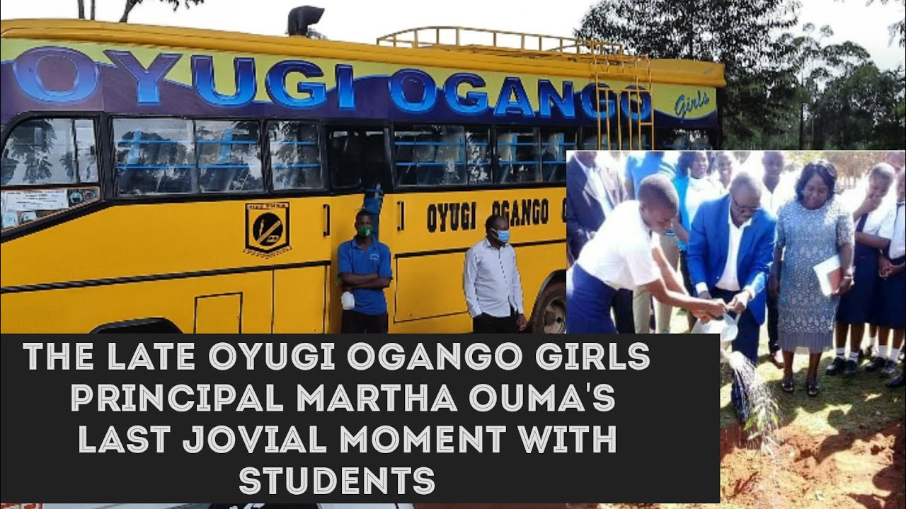 Oyugi ogango principal Martha ouma's last jovial moment in school with students