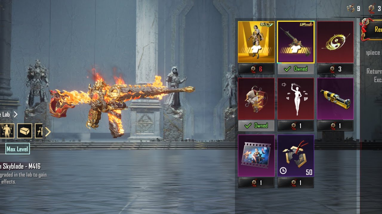 Fully Max new Crimson Skyblade M416