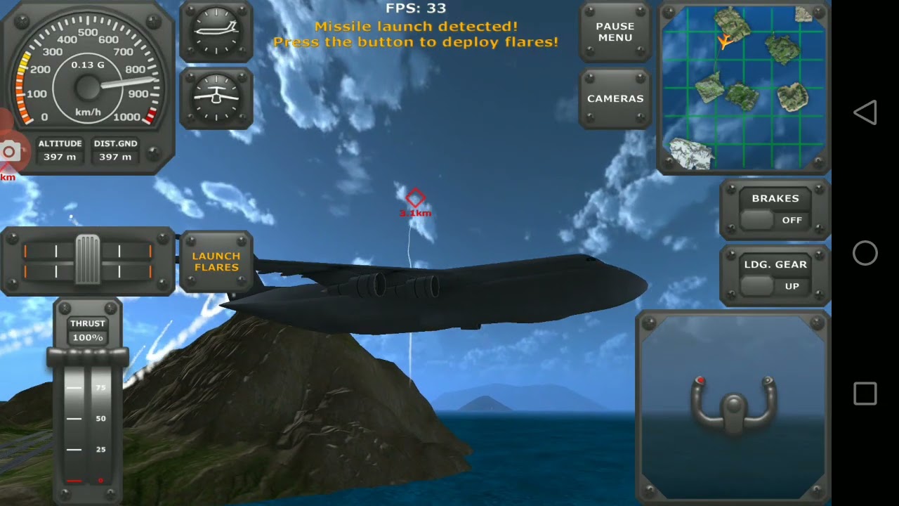 war plane simulator missiles encounter