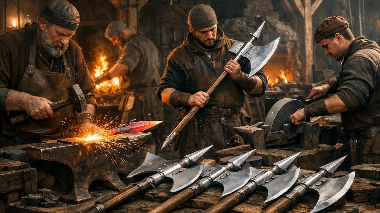 Inside Medieval Halberd Forging: Why Infantry Needed One Weapon for Everything (Full Process)