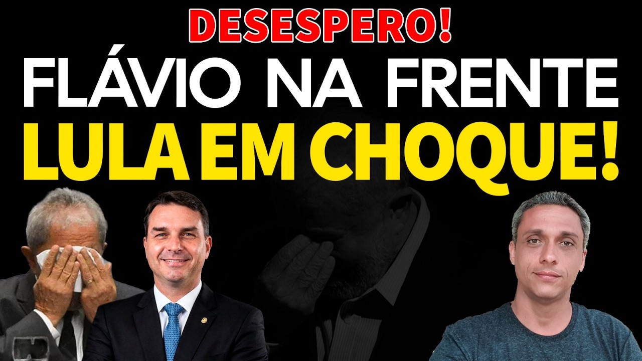 BATEU O DESESPERO - LULA recebe pesquisas internas mostrando Flávio na frente