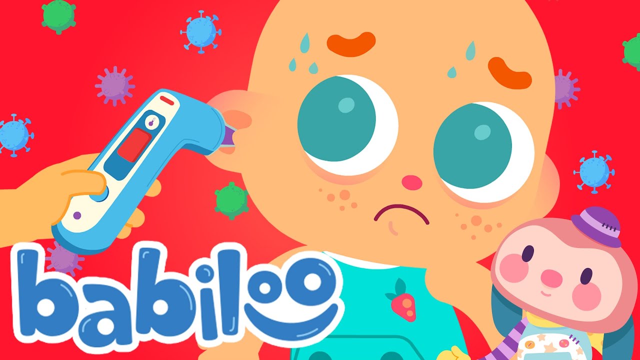 Sick Song With Lyrics 🥺 Poor Baby Is Sick 🌡️ #kidsvideo 🌈 #NurseryRhymes & #KidsSongs