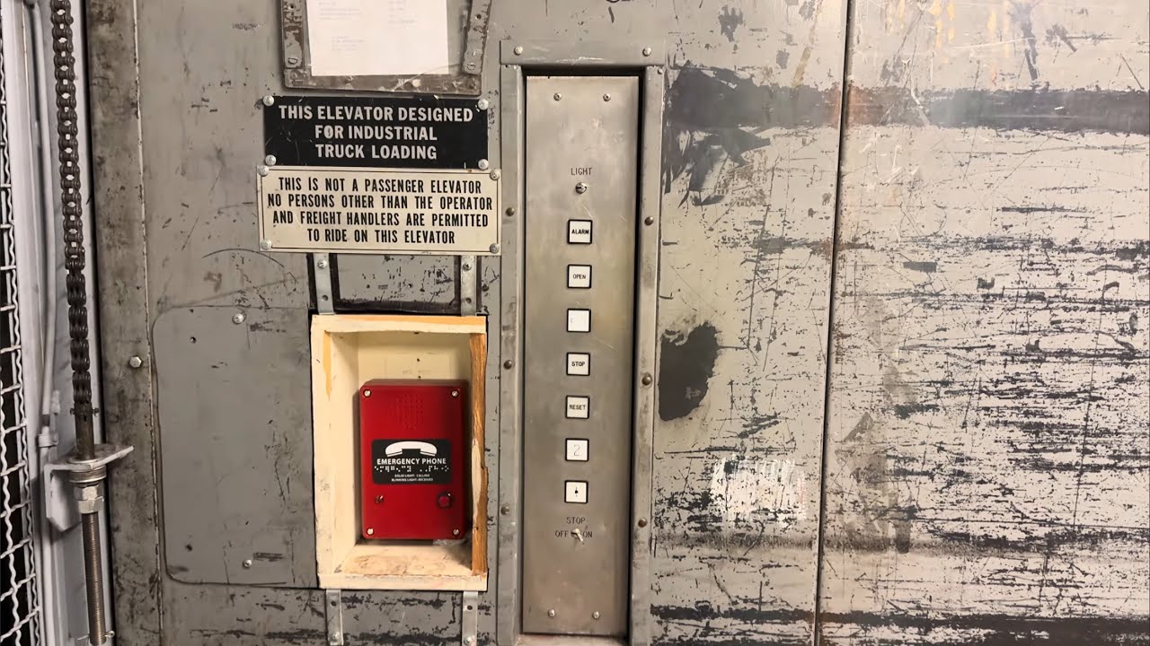 EPIC BIG 1969 Montgomery Square Hydraulic Freight Elevator at JCPenney Valley River Eugene, OR