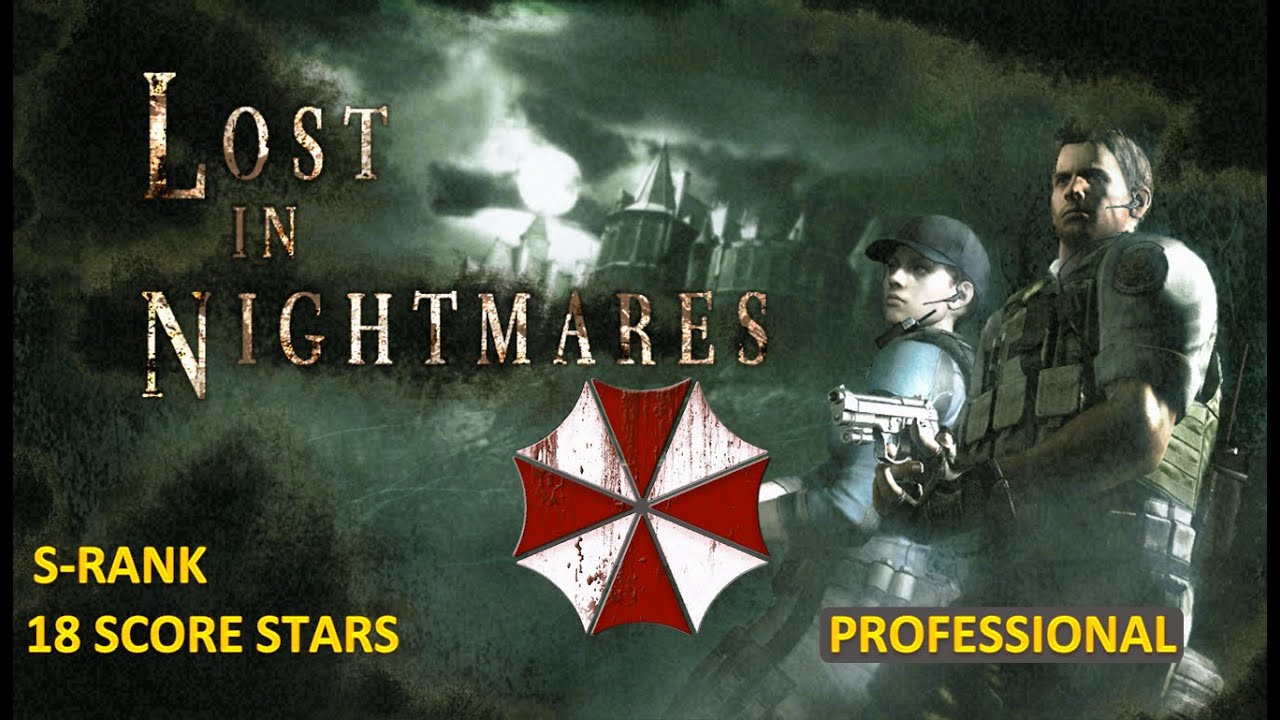 RESIDENT EVIL 5 Lost in Nightmares Pro S-Rank all 18 Score stars.