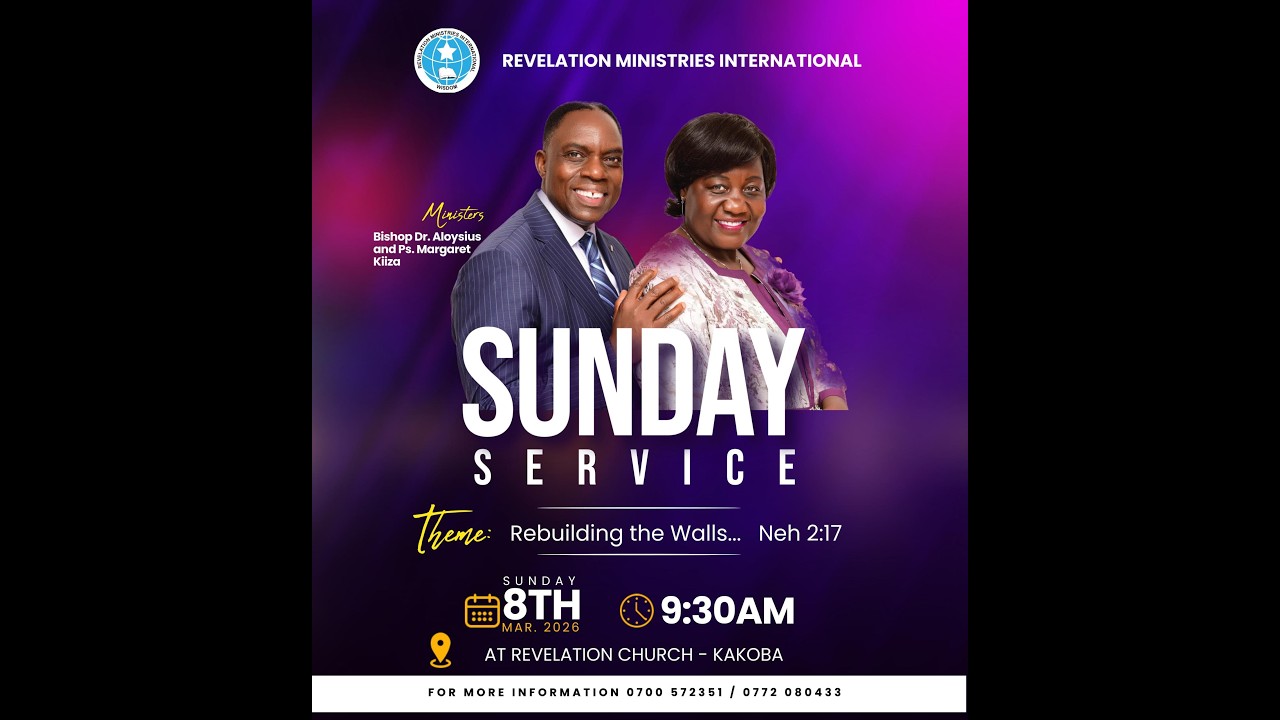 SUNDAY SERVICE AT REVELATION MINISTRIES INTERNATIONAL with Bishop Aloysius Kiiza