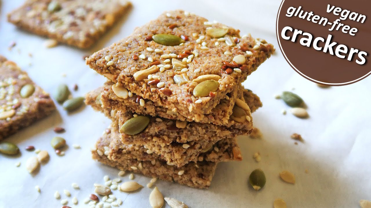 How To Make Healthy Crackers | Gluten-free, Vegan, Multi-Seed Crackers | Healthy Tea-Time Snack