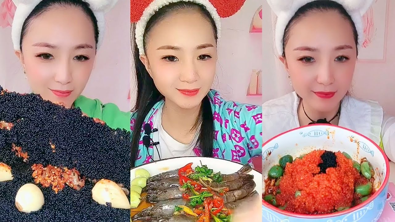 Satisfying Eating Sounds with Colorful ASMR Crunchy Mukbang Compilation #184