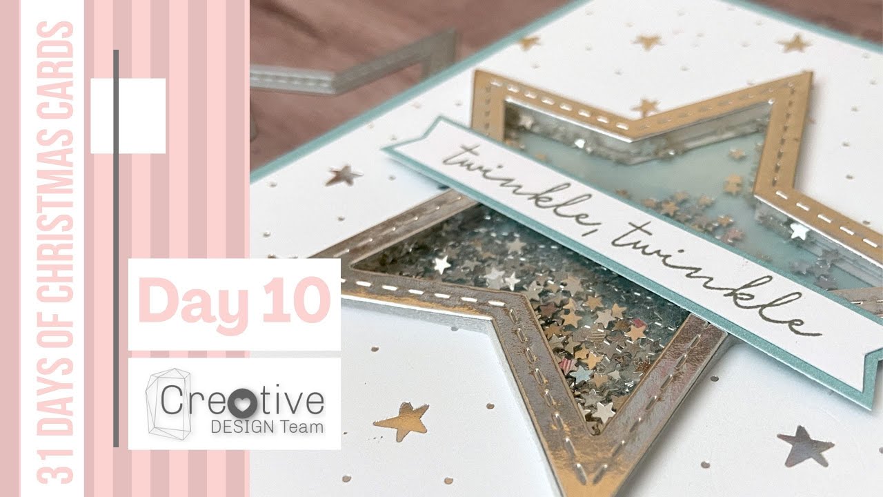 Day 10 of 31 Days of Christmas Cards | See Through Shaker Card | Creative Design Team