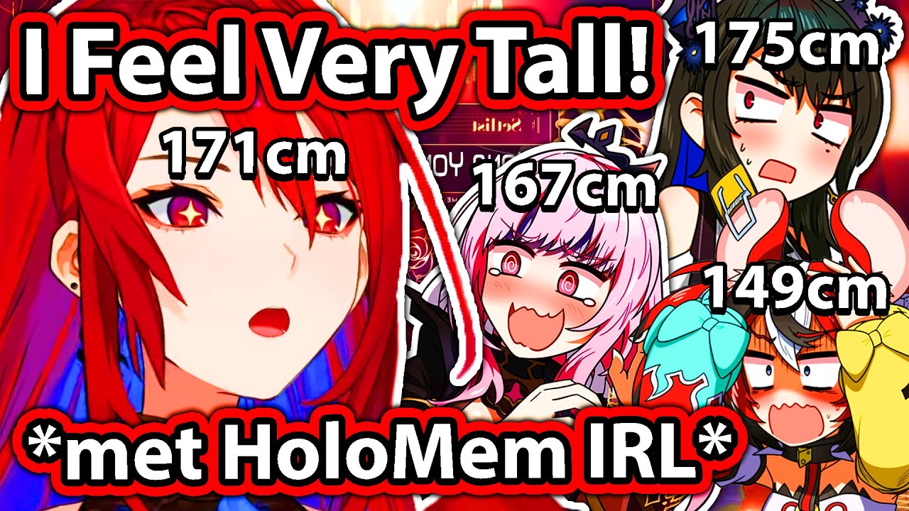 Liz Met Other Holomem in Japan and Noticed Something About Their Height 【Hololive】