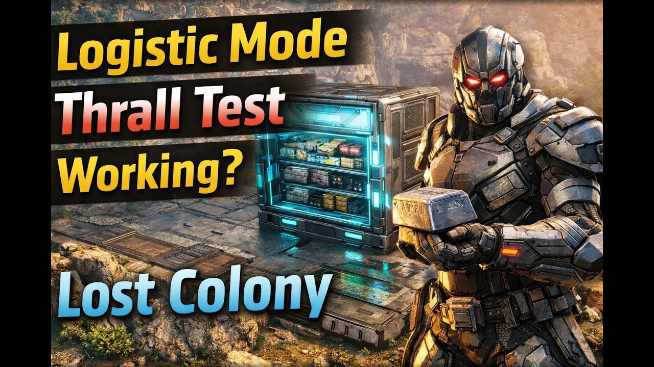 ARK ASA: Thrall Logistic Mode Test in Lost Colony! 🧪⚡