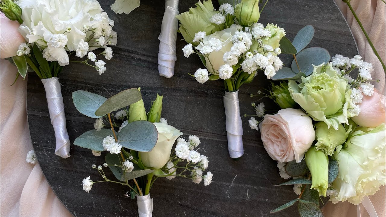Buchet pentru mireasă/Butoniere/Create din flori vii/Tutorial