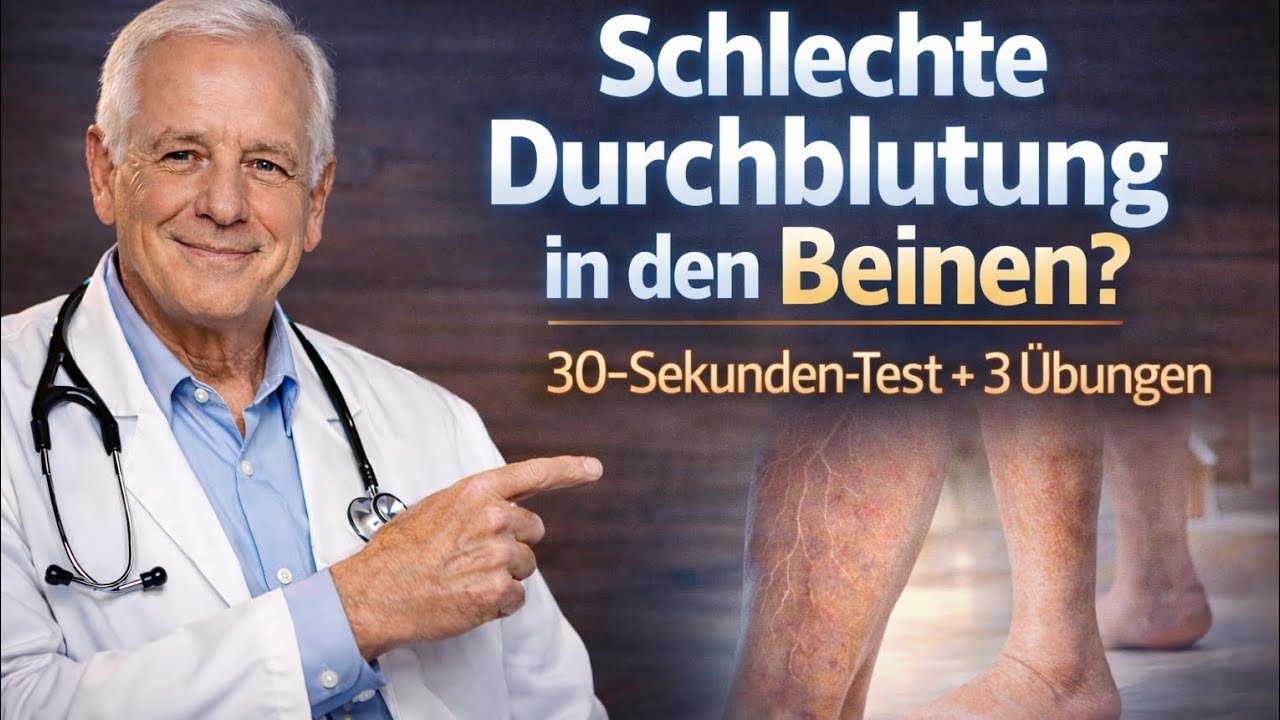 Schlechte Durchblutung? Der 30-Sekunden Bein-Test!