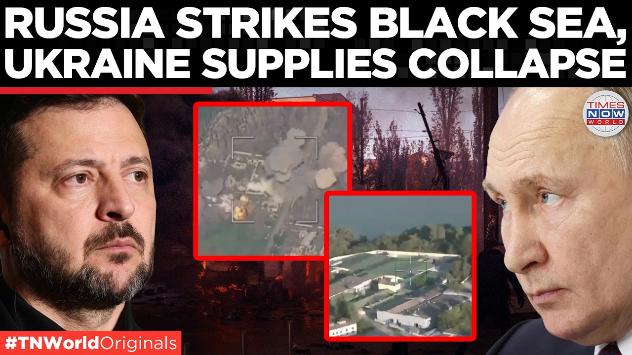 RUSSIA HAMMERS UKRAINE: Geran Drones Strike Ukraine Ports, Ships And Military Hubs | Times Now World