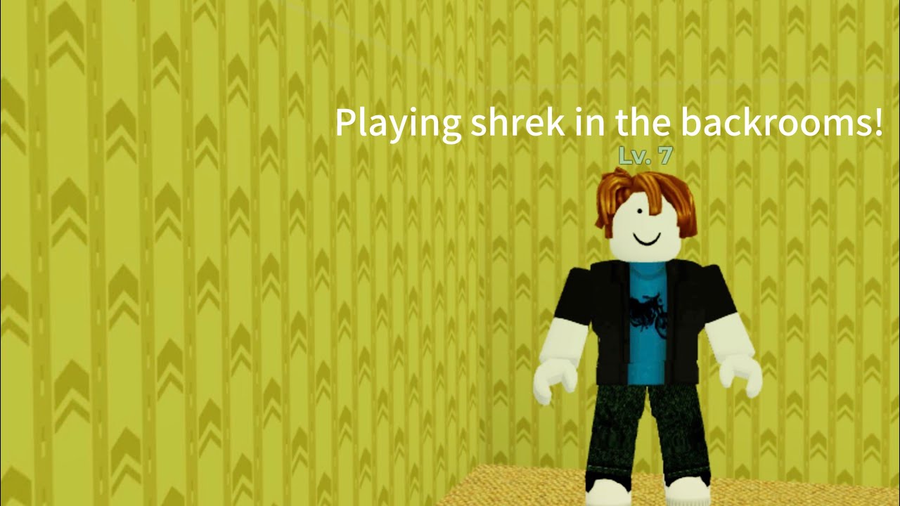 My first Roblox vid! playing shrek in the backrooms