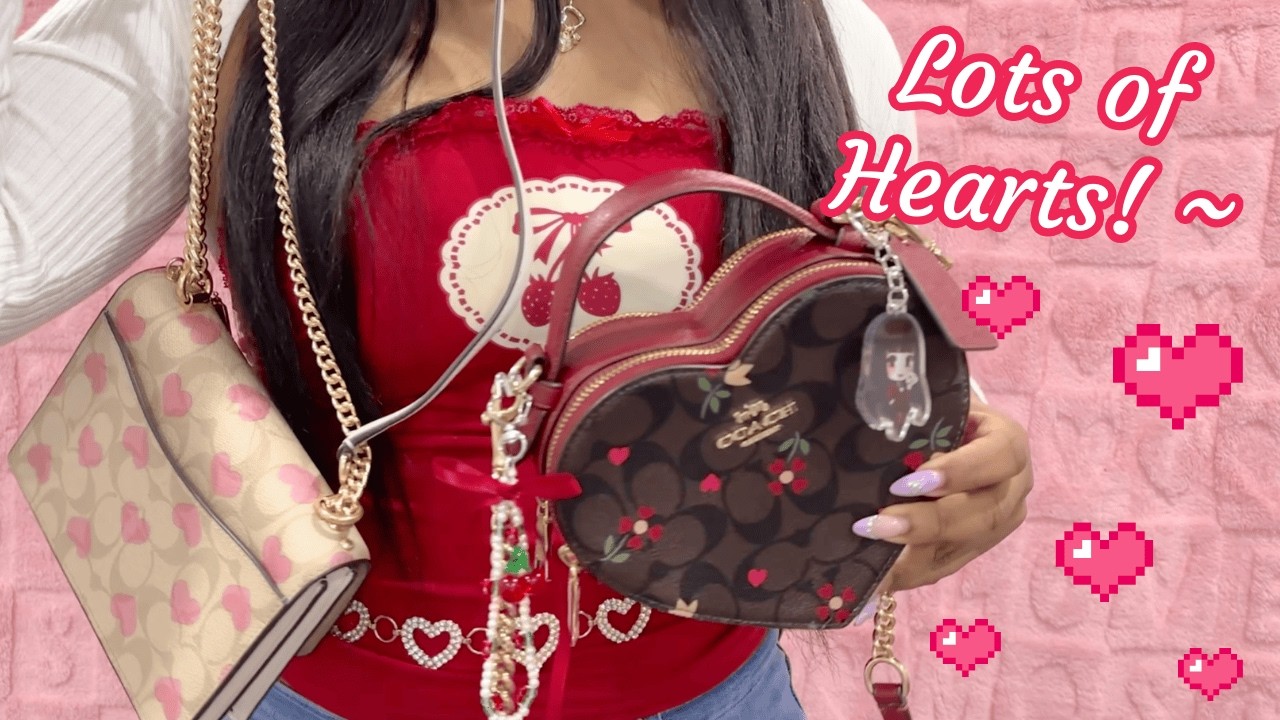 Valentine's ASMR 💘🧚‍♀️ Decorating My Heart Bags 👜🍒 | No-Talking