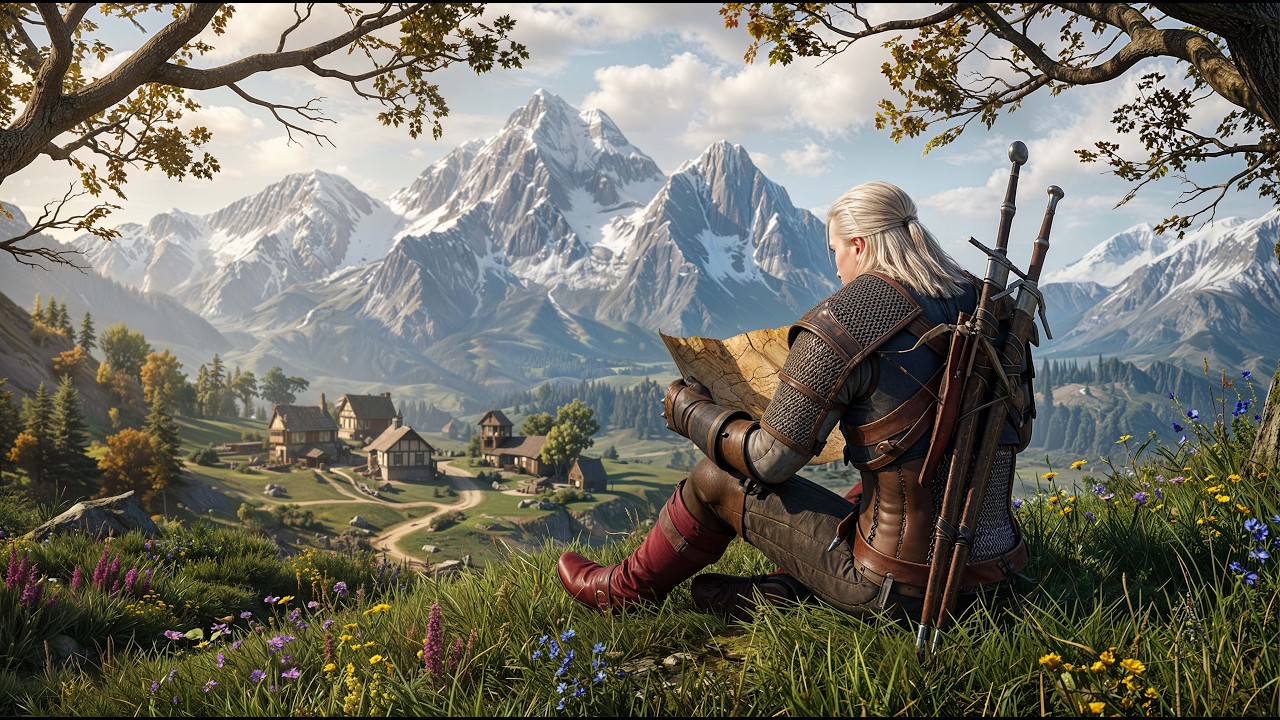 Escape to Tranquility: A Witcher's Journey Through Nature to Relieve Stress and Recharge 🌿⚔️