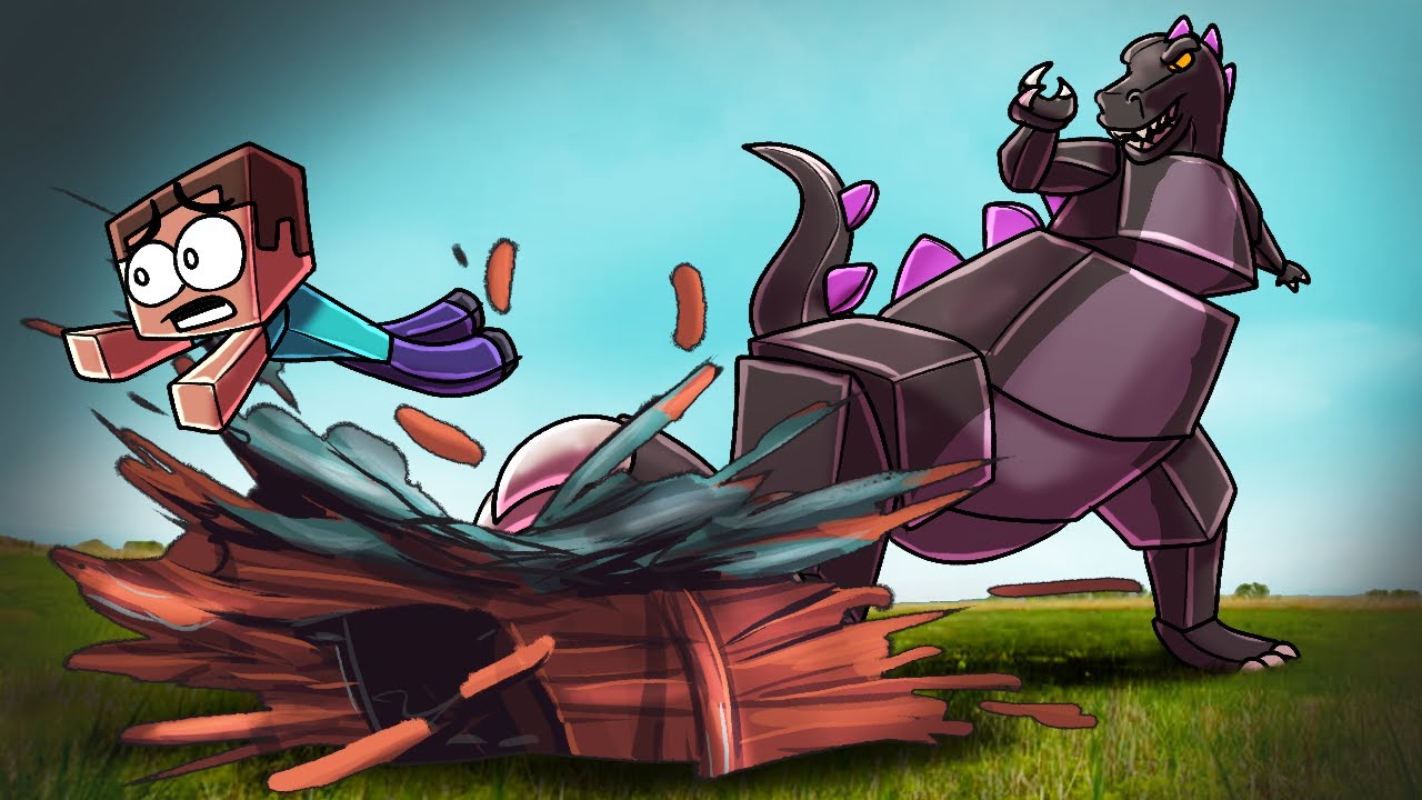 Minecraft | GODZILLA VS BASE - Godzilla Destroys Base! (Godzilla Base Challenge)